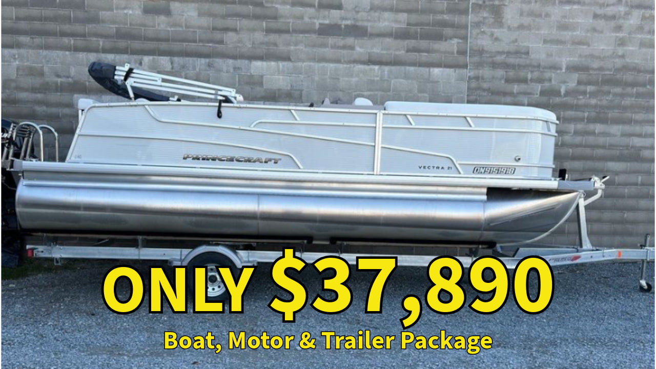For Sale “Used” 2024 Princecraft Vectra 21 w/60HP “Includes Trailer”