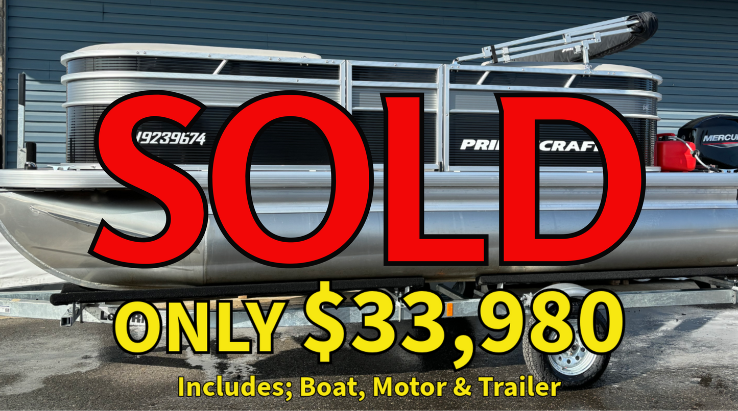 For Sale! “Used” 2024 Princecraft Jazz 17 w/50HP & Galvanized Trailer!