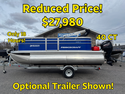 STK #24952 For Sale! “Used” 2025 Princecraft Jazz 17 w/40HP!