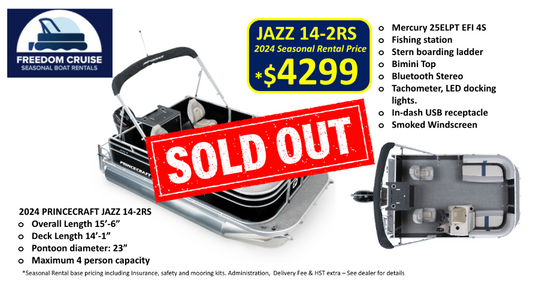 **SOLD OUT** 2024 Princecraft Jazz 14-2RS