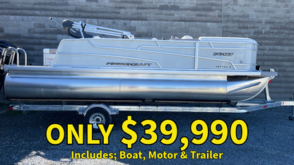 For Sale! “Used” 2024 Princecraft Vectra 21 RL Pontoon w/60 CT “Includes Trailer!”