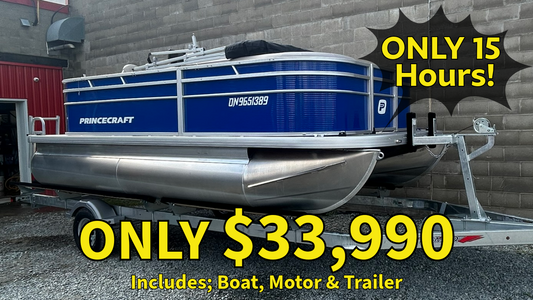 For Sale! “Used” 2025 Princecraft Jazz 17 w/50HP, & Trailer!