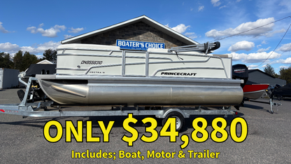 For Sale! “Used” 2025 Princecraft Vectra 19′ w/40HP & New Trailer!