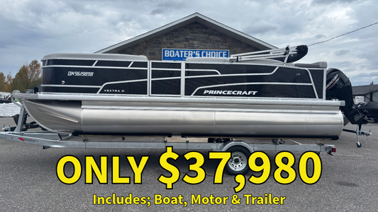 For Sale! “Used” 2025 Princecraft Vectra 21′ w/60HP & Trailer!